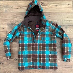 BURTON DRYRIDE DRY RIDE YOUTH Blue SKIING SNOWBOARD JACKET SZ L